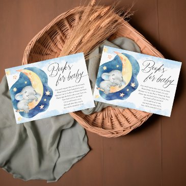 books for baby sleeping elephant moon stars boy enclosure invitations