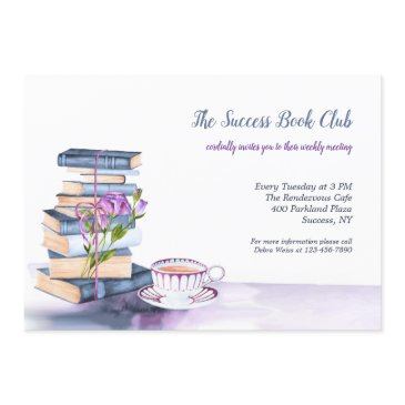 books for reading book club invitation
