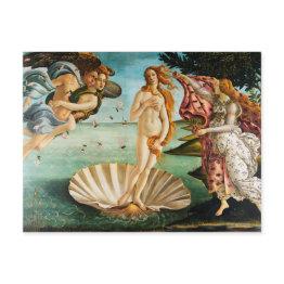 Small Botticelli - The Birth Of Venus 1483 Postinvitations Front View