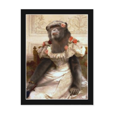 bouguereau's chimp postinvitations