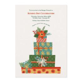 Small Boxing Day Invitation Front View