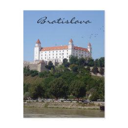 Small Bratislava Castle High Postinvitations Front View
