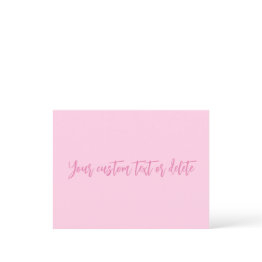 Small Breast Cancer Awareness Month Pink Custom Script Postinvitations Front View