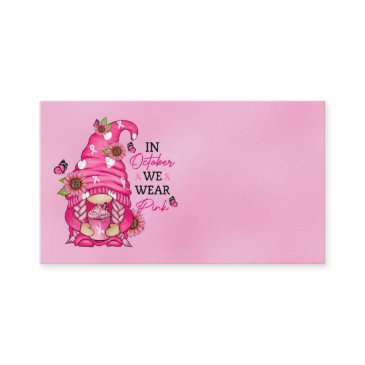 breast cancer gnome business invitations