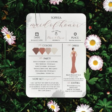 bridal party info invitations will you be my maid of hono