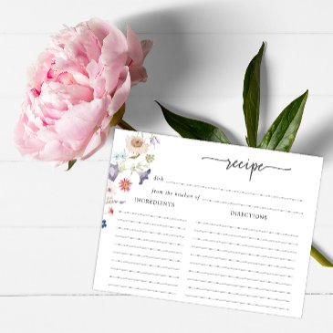 bridal shower recipe invitations
