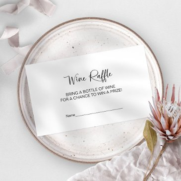 bridal shower wine raffle game enclosure invitations