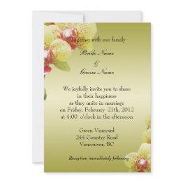 Small Bride And Groom's Wedding Invitation Front View