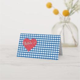 Small Bride & Co Kitsch Country Wedding Shower Party Place Invitations Front View