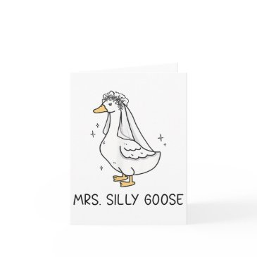 bride to be wedding silly bride goose gettin loose invitations