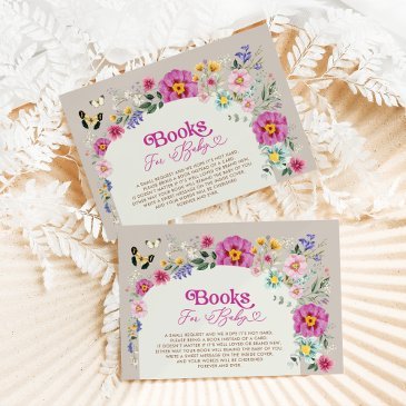 bright wildflower butterfly garden books for baby enclosure invitations
