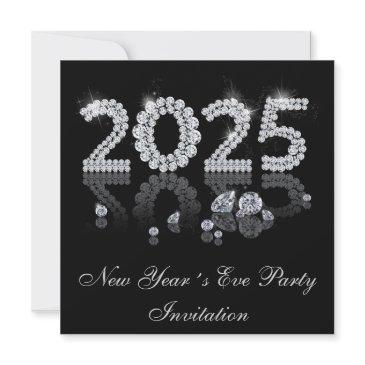 brilliant diamonds luxury new year 2025 invitation