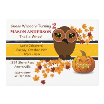 brown owl invitation