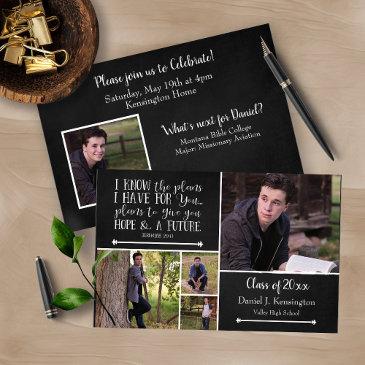 budget black bible verse graduation photo collage