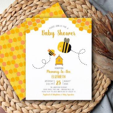 budget cute mommy to bee baby shower invitation