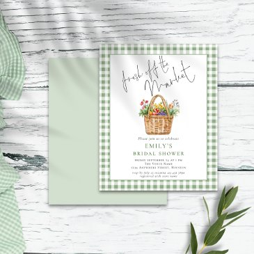 budget gingham fresh off the market bridal shower