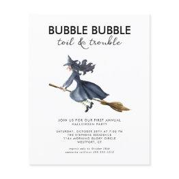 Small Budget Halloween Party Invitation Flyer Front View