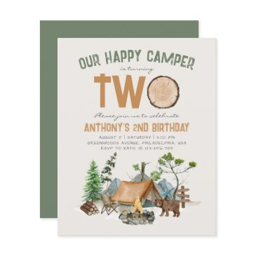 budget happy camper woodland 2nd birthday