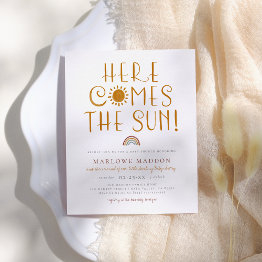 Small Budget Here Comes The Sun | Boho Baby Shower Front View