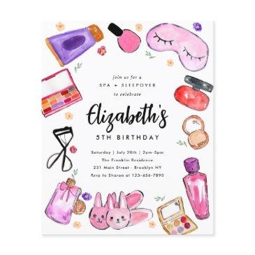 budget makeup girls slumber sleepover spa birthday