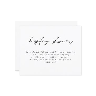 budget modern script display bridal shower encl
