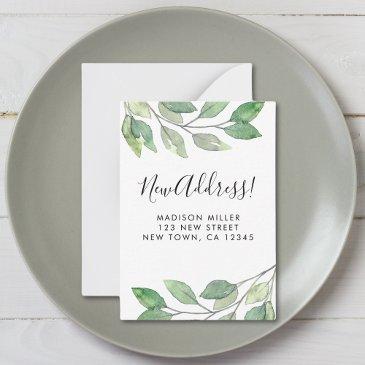 budget new address moving announcement mini invitations