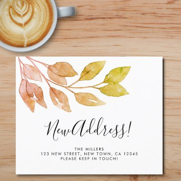 budget new address rust leaves announcement invitations