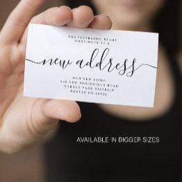 Small Budget New Address Script Moving Announcement Front View