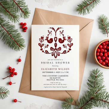 budget nordic birds christmas bridal shower