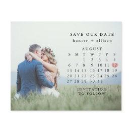 Small Budget Photo Save The Date Flyer Front View