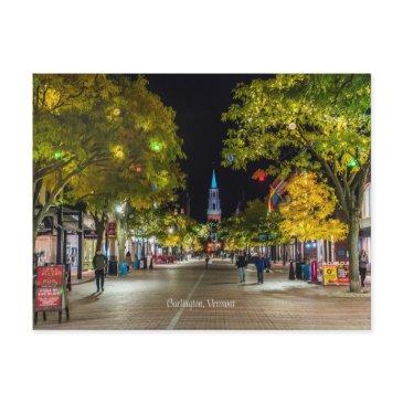 burlington, vermont cityscape photograph, postinvitations