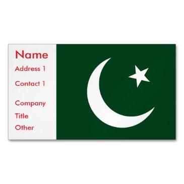 business invitations magnet with flag of pakistan