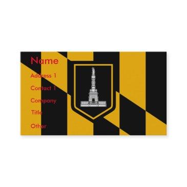 business invitations with flag of baltimore, u.s.a.
