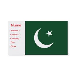 Small Business Invitations With Flag Of Pakistan Front View