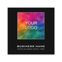 Small Business Invitations Elegant Modern Your Company Logo Front View