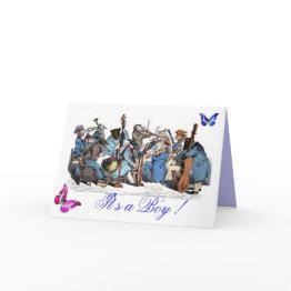 Small Butterflies And,animal Farm Orchestra / It's A Boy Announcement Front View