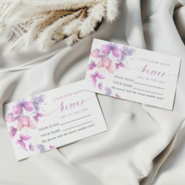 butterflies how many kisses shower game invitations
