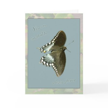 butterfly baby shower invitation