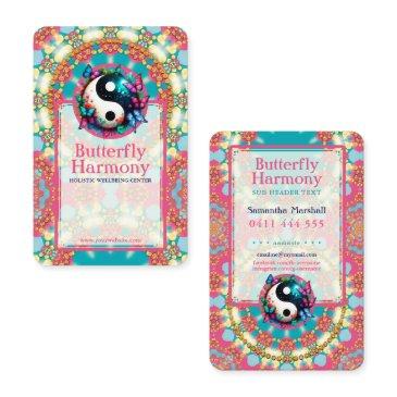 butterfly harmony yoga holistic wellness business invitations