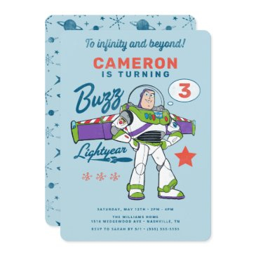 buzz lightyear | to infinity and beyond birthday invitation