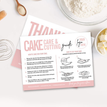 cake care & cutting guide v3, cake serving guide postinvitations