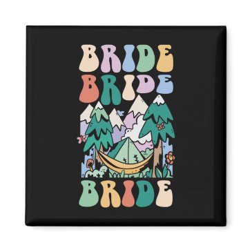camping bridal party camp bachelorette camp bride magnet