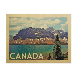 Small Canada Postinvitations Vintage Travel Front View
