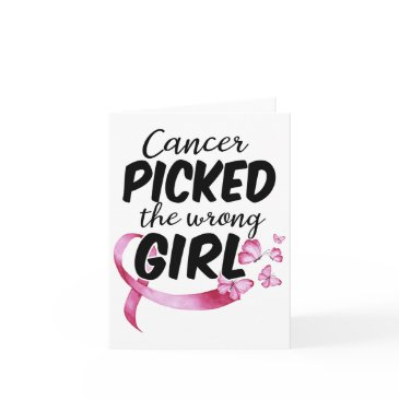 cancer awareness shirt cancer picked the wrong gir invitations