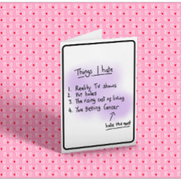 Small Cancer Diagnosis Invitations Front View