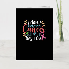 Small Cancer Fighter Cancer Awareness Cancer Survivor Foil Greeting Invitations Front View