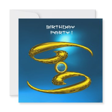 cancer opale, sapphire bright yellow blue announcement