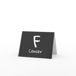 Small Cancer Support Greeting Get Well Invitations Front View