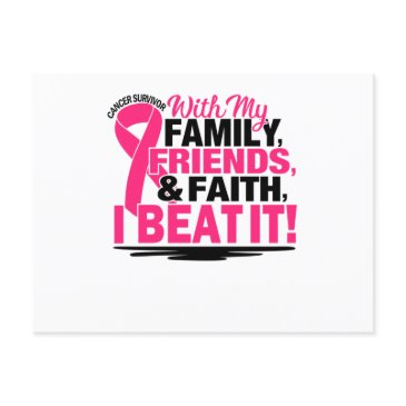 cancer survivor faith friends family invitation postinvitations