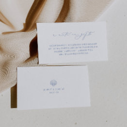 Small Cape Cod Coastal Wedding A Note On Gifts Enclosure Invitations Front View